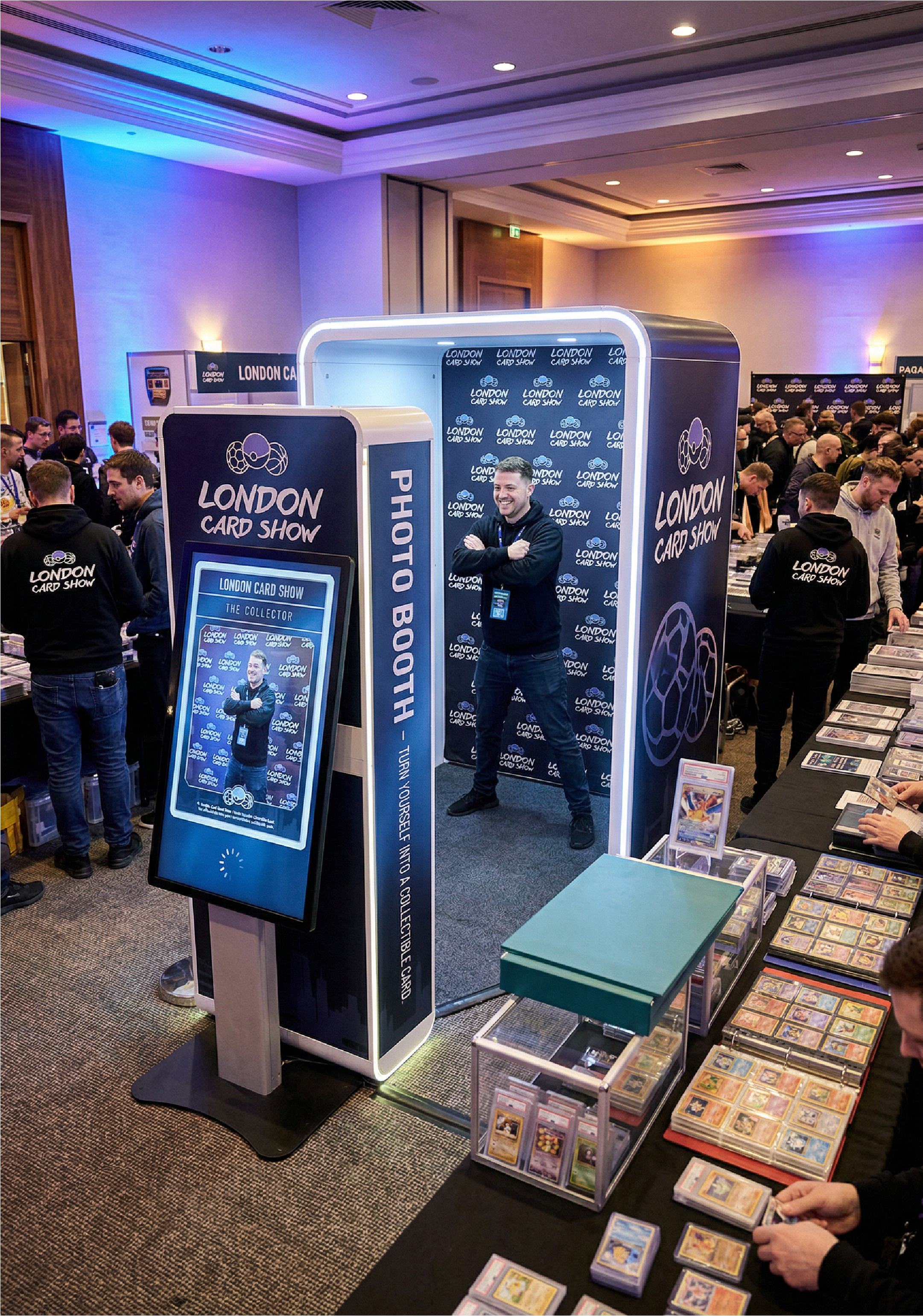 London Card Show photo booth concept