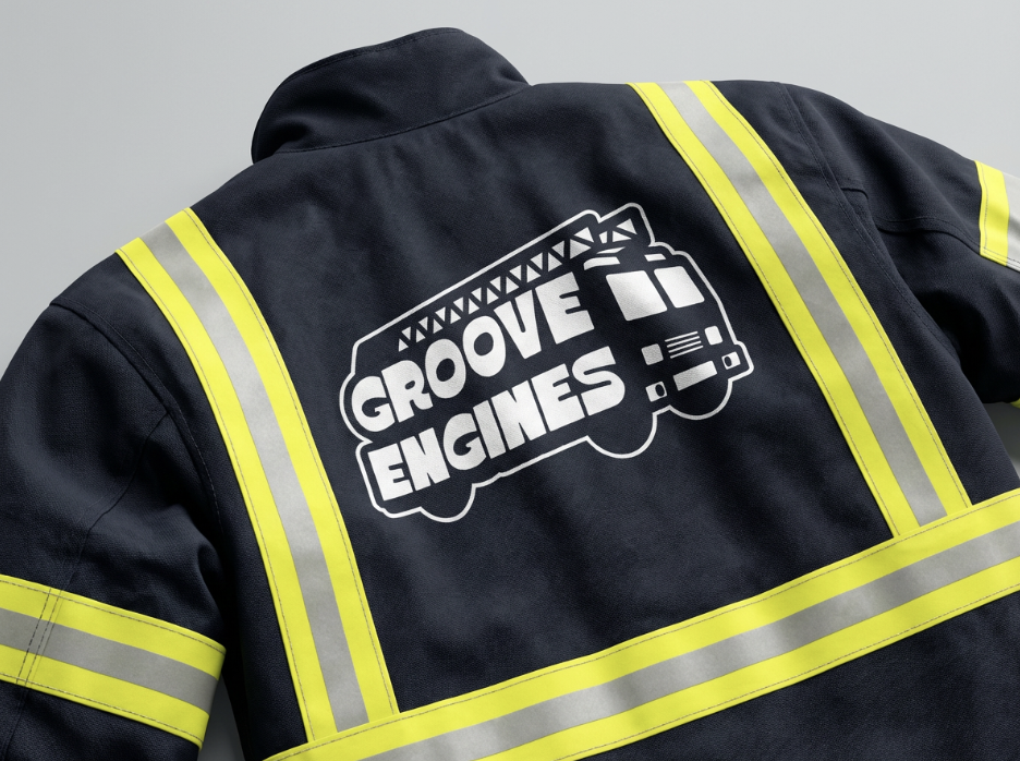 Groove Engines logo on jacket